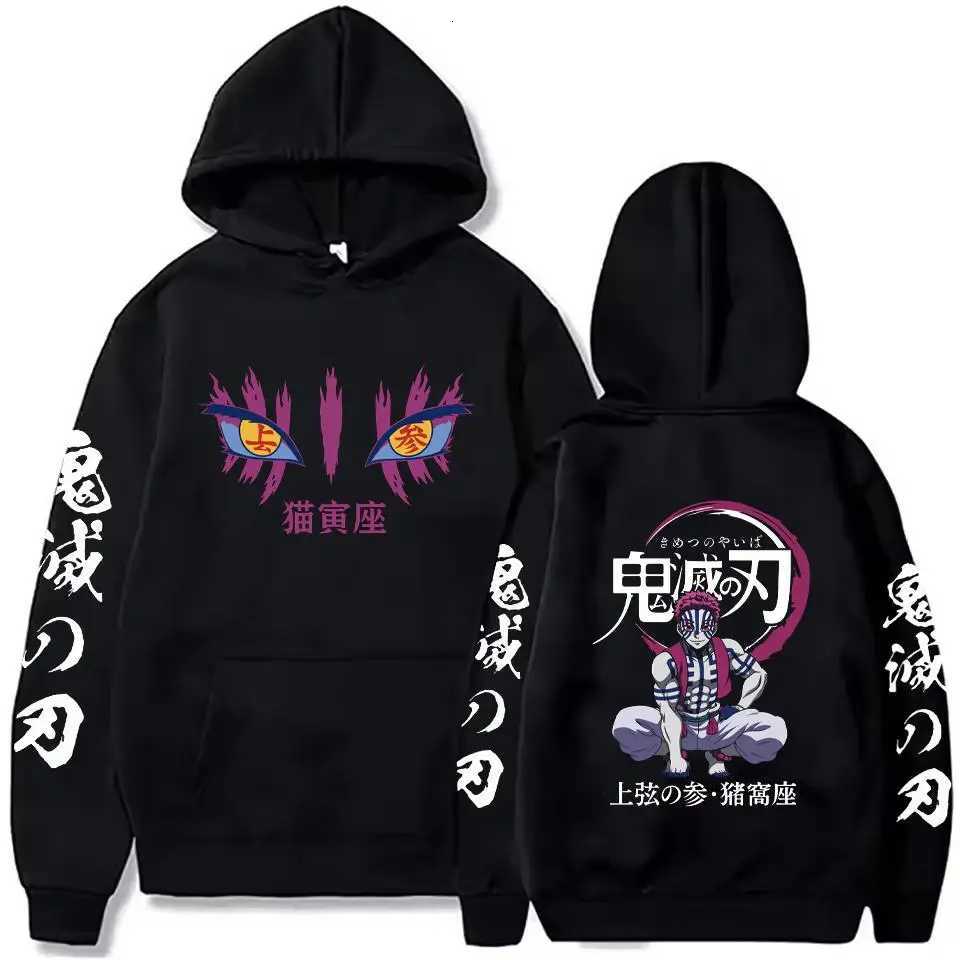 New Hot Selling Mens Hoodie Autumn And Winter Demon Slayer Uzui Tengen Anime Character Print Sweatshirt Street Retro Unisex Top W251027