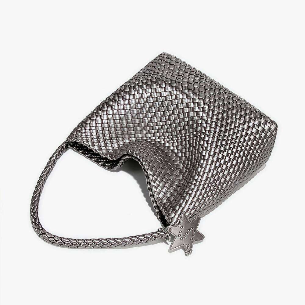 Women's shoulder bag women's woven wallet woven bag vegetarian leather homeless handbag