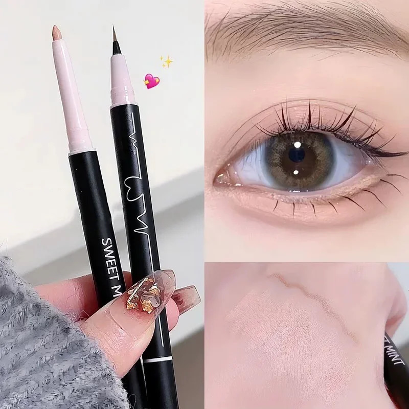 Mulitfuntional Double Ended Lying Silkworm Pencil Highlighter Makeup Pen Nude Liquid Contour Liner Eye Brightener Make Up Stick 251027