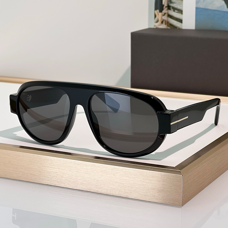 Designer Sunglasses Men And Women Fashion Acetate Full Frame Pilot Eyewear TF1102 Luxury Sunglasses Outdoor Goggles UV400 Glasses With Box