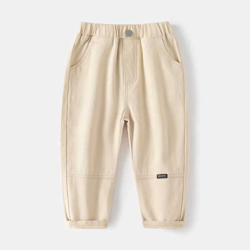 Spring Autumn New Toddler Baby Boys Pants Beige Fashion Korean Straight Girls Trousers Fashion Sport Wear Kids Baby ClothesT251027