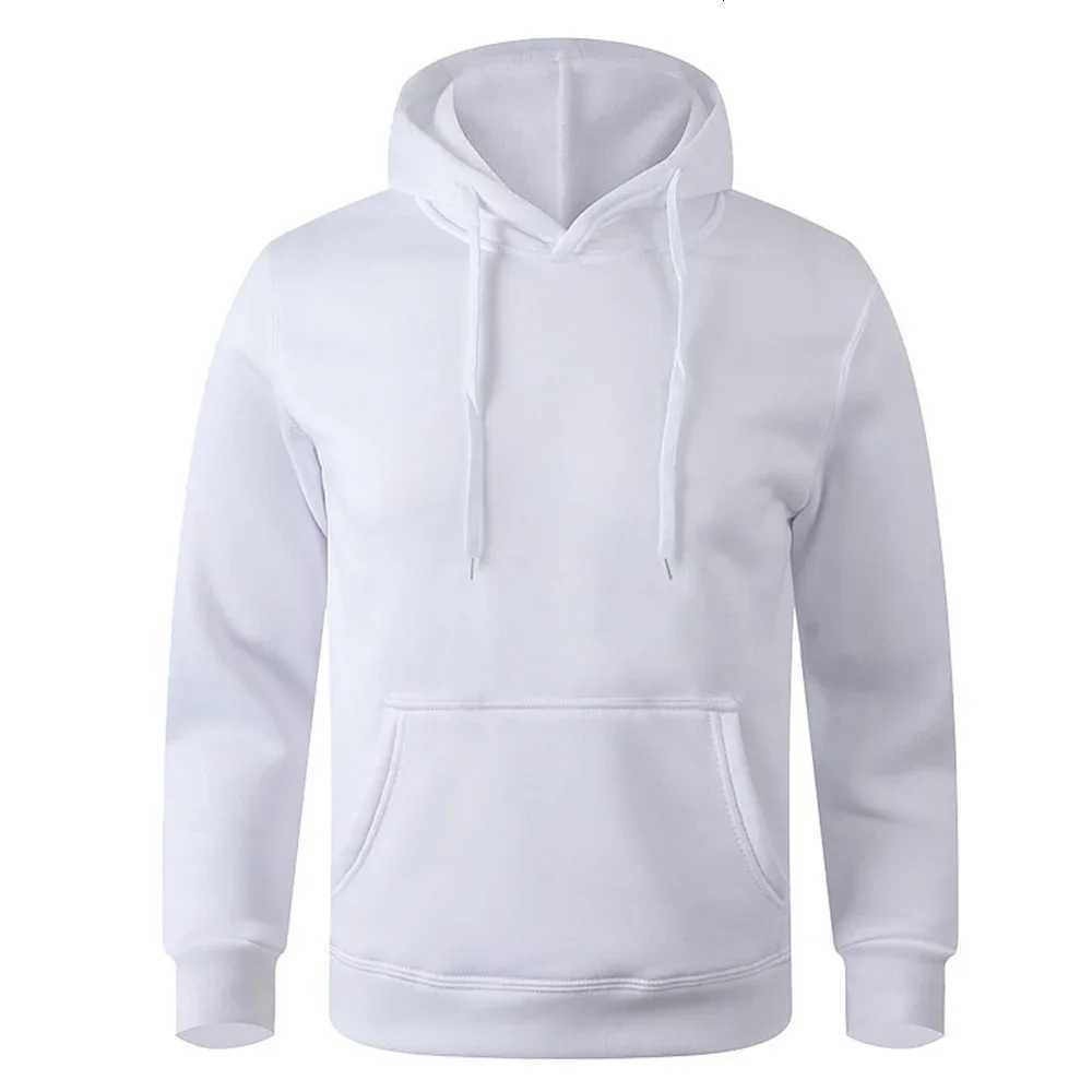 Mens and Womens Warm Sweatshirt Casual Solid Color Streetwear Pullovers Sport Fitness Pocket Hoodies Multi Color W251027