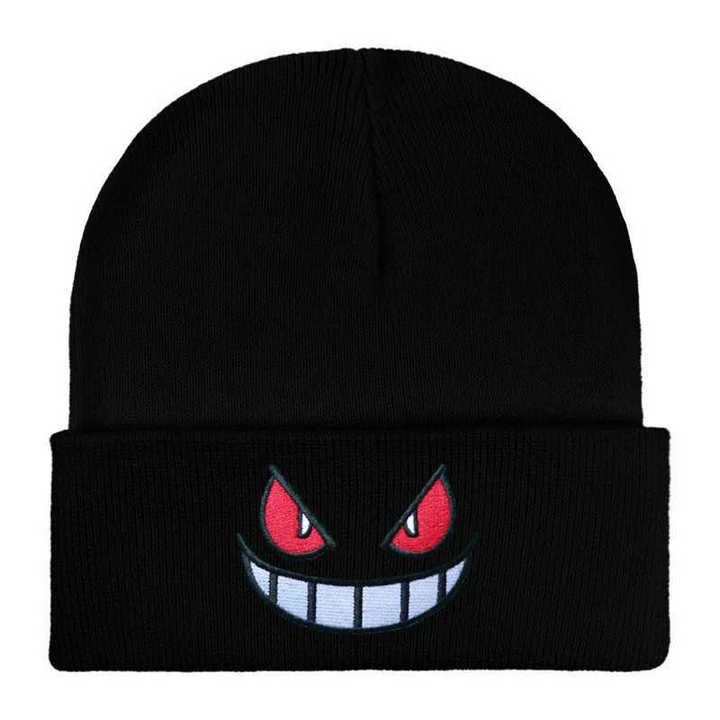 1pc Embroidered Knitted Hat Popular American Anime Cartoon Embroidered Knitted AutumnWinter Warm Hat Urine Knitted HatW251027