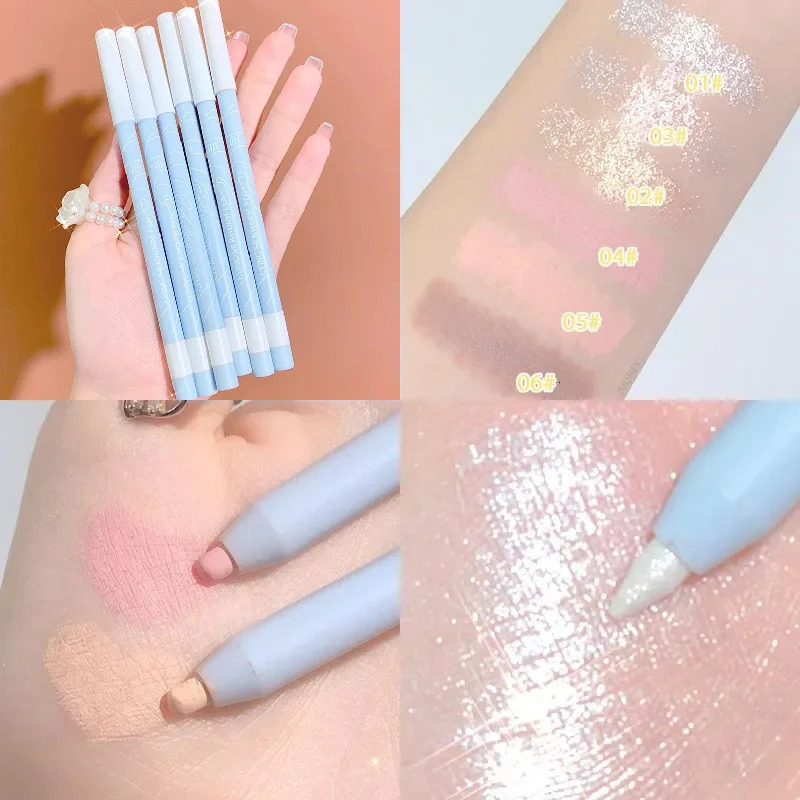 Starry Sky Pearlescent Eyeshadow Pen Shimmer Soft Touch Matte Lying Silkworm Eye Liner Long Lasting Glitter Eye Shadow Cosmetics 251027