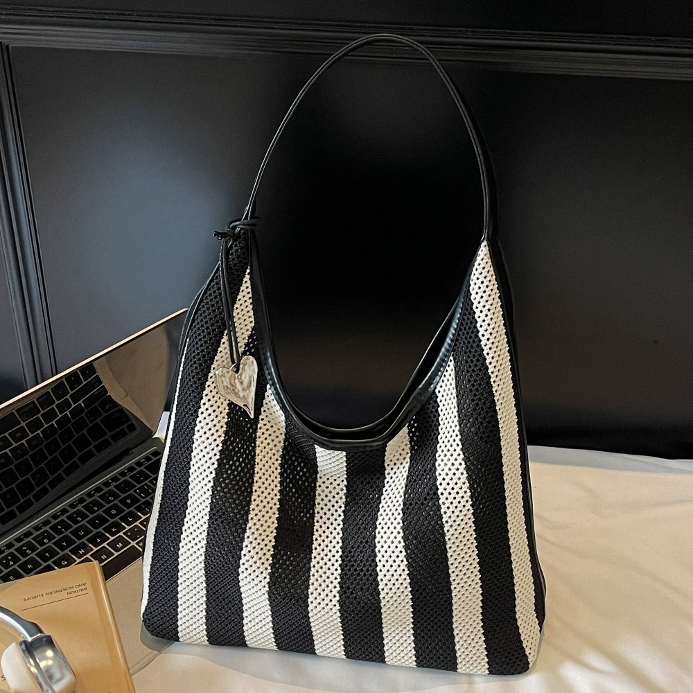 Fashion Vegetable Basket Bucket Style Woven Tote for Women - Durable Large Capacity Handbag with Adjustable Strap