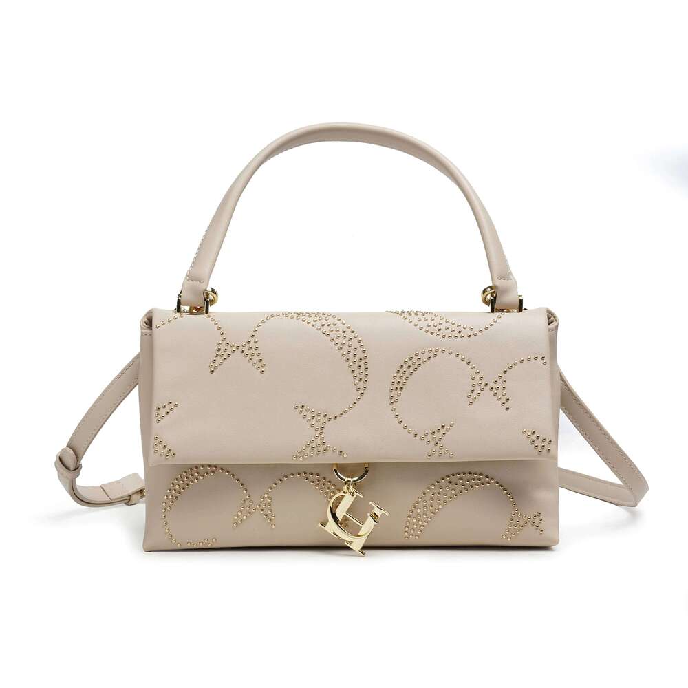 Metallic Rivet Decoration Bags Brand Fashion Designer Gold Women's Chain Crossbody Bag