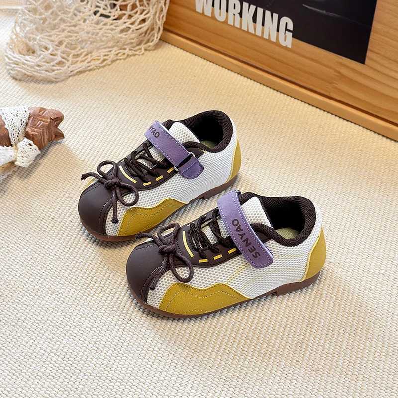 s Casual Sports Shoes with Simple Bows Children Tennis Shoes Mesh Breathable 2025 Autumn New Girls Flat Shoes Flexible Soft S251027