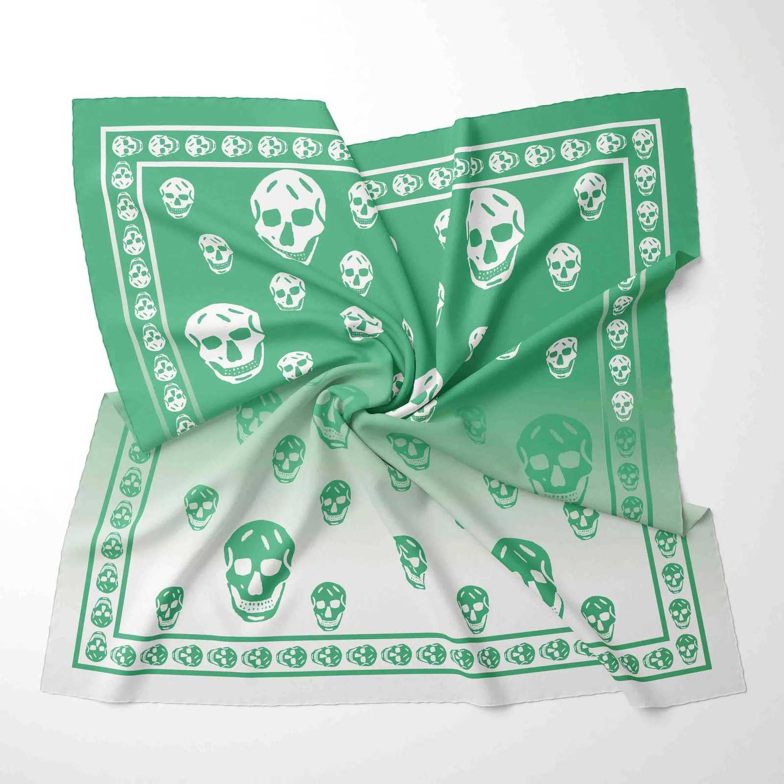 2025 Silk Scarf 70x70cm Square For Wen Fashion Floral Printed Shawl Wrap Spring Summer Neckerchi Hair Lady Winter ScarvesW251027