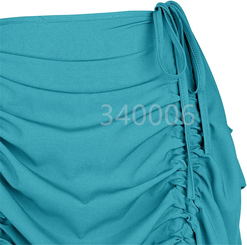 Steampunk Women Skirts Gothic Irregular Shirring Pleated Party Maxi Long Skirt High Low Costumes Punk Sexy Corset Plus Size Red 251027