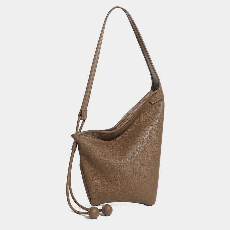 Hifashion Slouchy Genuine Leather Shoulder For Women 2025 Trend Designer Knotted Crossbody Bags Hobo Ladies Handbags