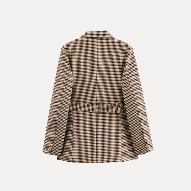 Ele Slim Fit Plaid Texture Suit Jaet for Women Spring Arrival Z Ladies Premium Quali Outerwear 251027