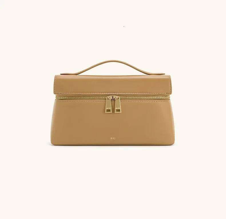2023 Fashionable Versatile Handbag Small Square Lunch Box Simple Shoulder Bag Minimalist Neutral Style