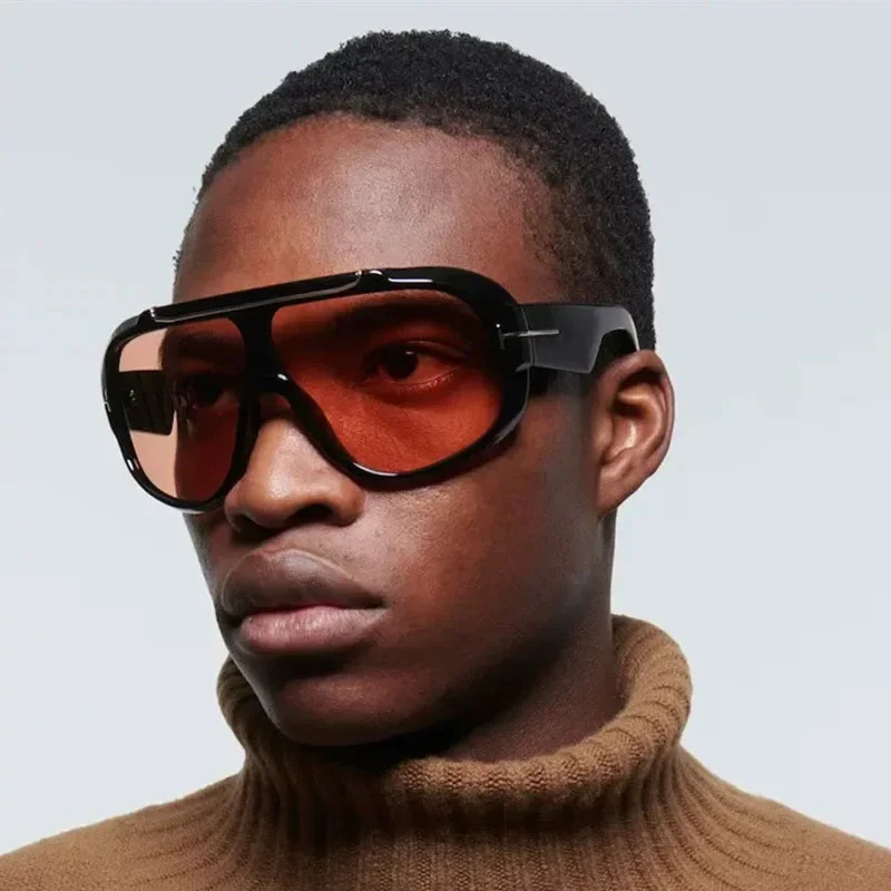 Oversized y2k Pilot Sunglasses Women For Men Vintage Sun Glasses Punk Rivet Big Frame Eyeglasses 251023