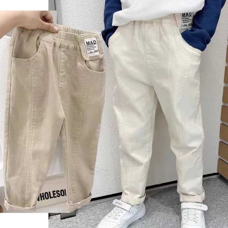 New Spring Autumn Boys Pants 210 Years Loose And Comfortable Casual Long Trousers For Kids Children Birthday PresentT251027
