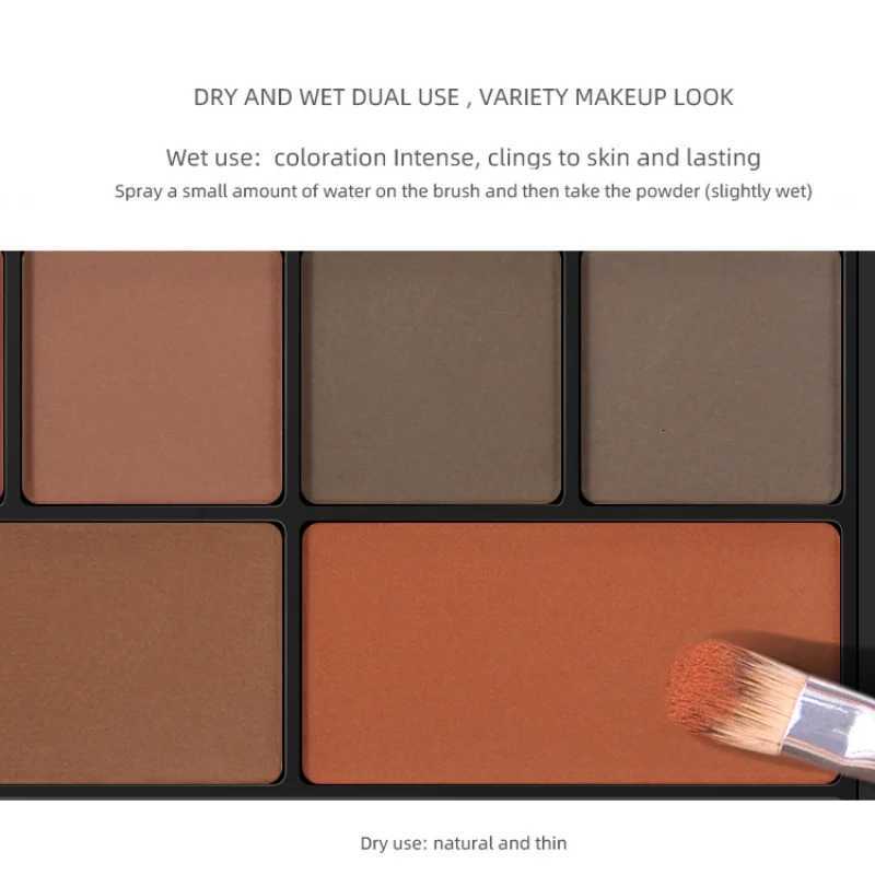 10 Color Eyeshadow pallette Makeup Tools Full Matte Eyeshadow Pan Pumpkin Smoky Eye Shadow Nude Eye Shadow With Brush MaquiagemXJ251027