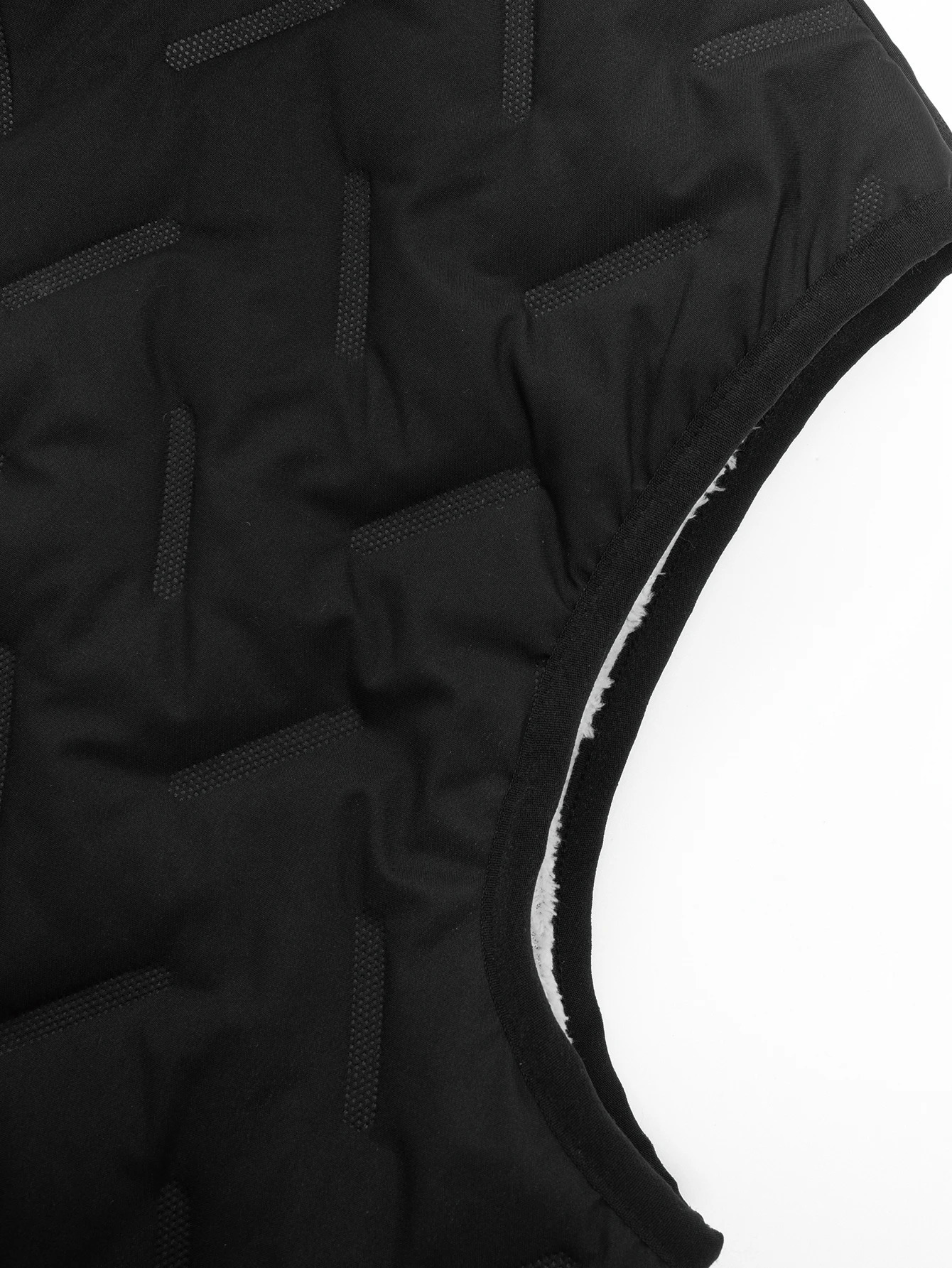 Mens winter fleece sleeveless hoodie vest Waterproof mens vest jacket with stand collar Thickened warm coat 251024