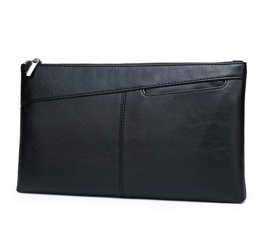 Fashion Business Men Day Clutch Bag High Quality PU Leather Money Handbag Casual Male Cardholder Case Phone w251014