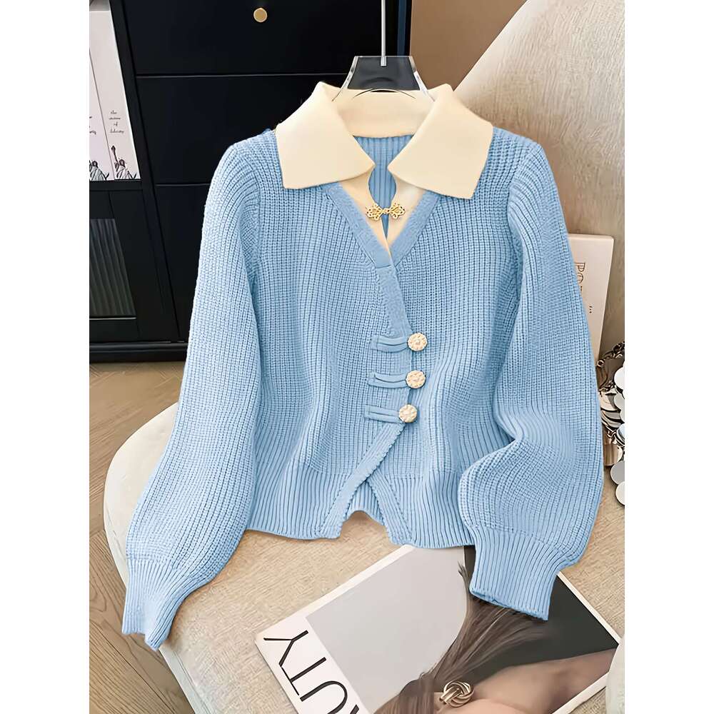 Korean-Style Fashionable Cardigan Women, New Warm Outerwear For Autumn And Winter.