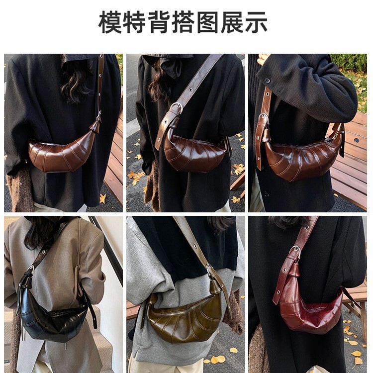Free shipping designer bag New Autumn Winter Trendy Fashion Saddle Bag for Women Versatile Shoulder Crossbody Dumpling Bag