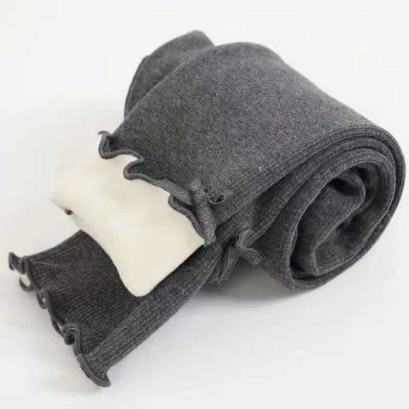 Autumn Winter Sweet Girls Legging Pants Kids Thick Warm Trousers Winter Warm Plush Trousers Elastic Waist Leggings Kids PantsT251027