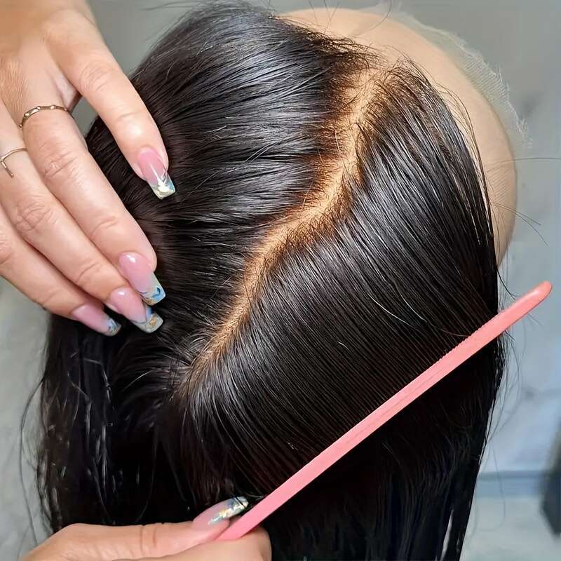 Density 360 Human Hair Full Straight Frontal Wig With HD Lace And Natural Color