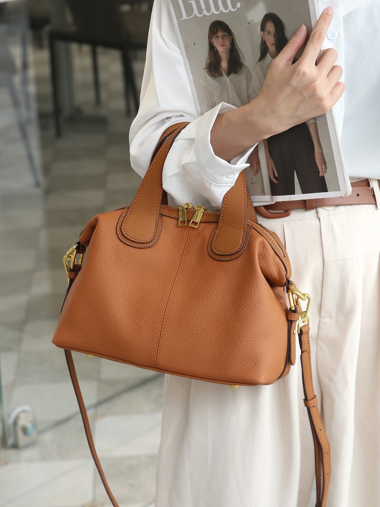 CCCKA underarm TOGO cowhide French tote 2025 new fashion large capacity portable one-shoulder leather bag for women