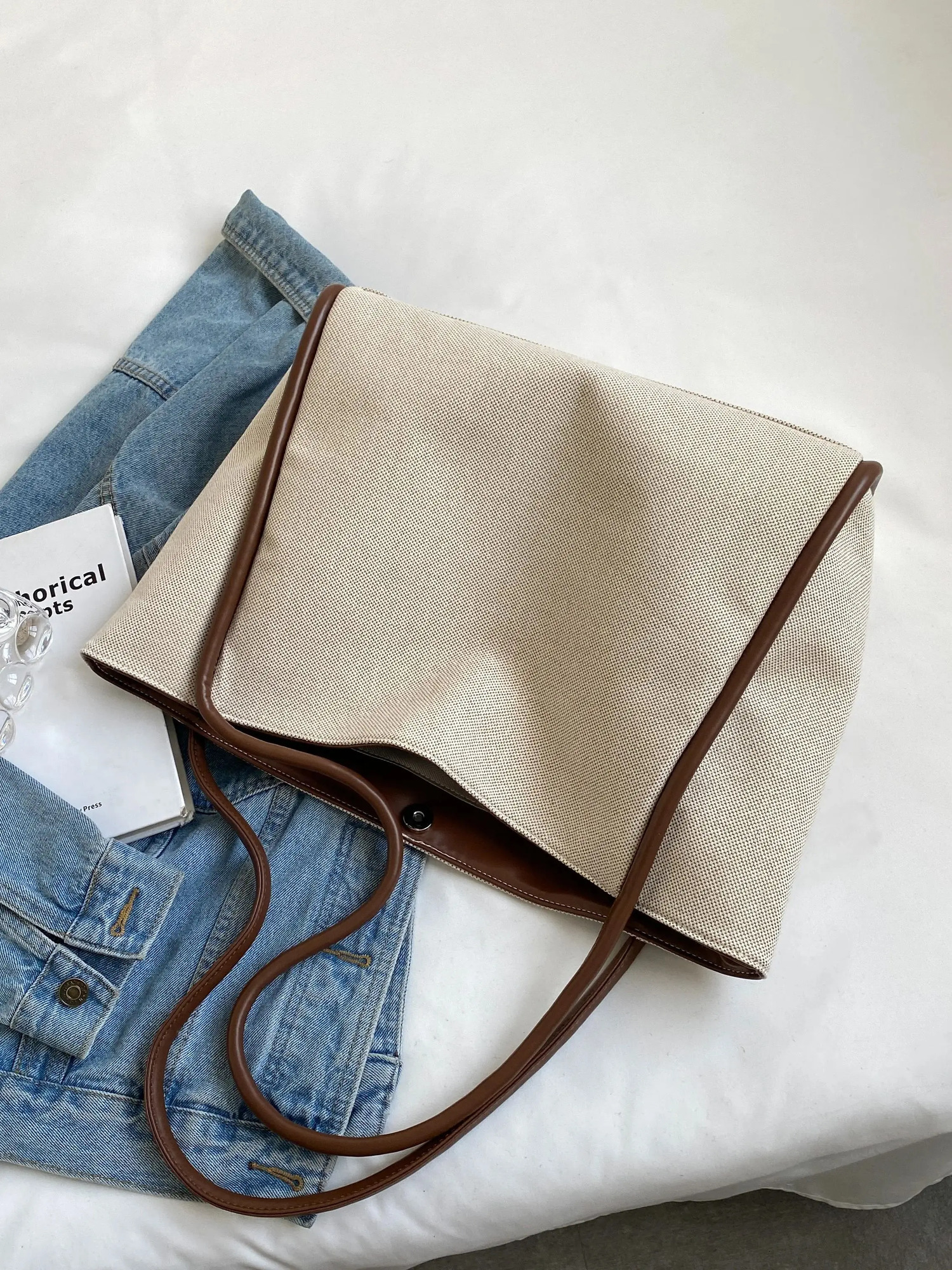 1 Piece Ladies Large Capacity Shoulder Tote Bag fashion Womens Suitable for Mommy Daily 251014