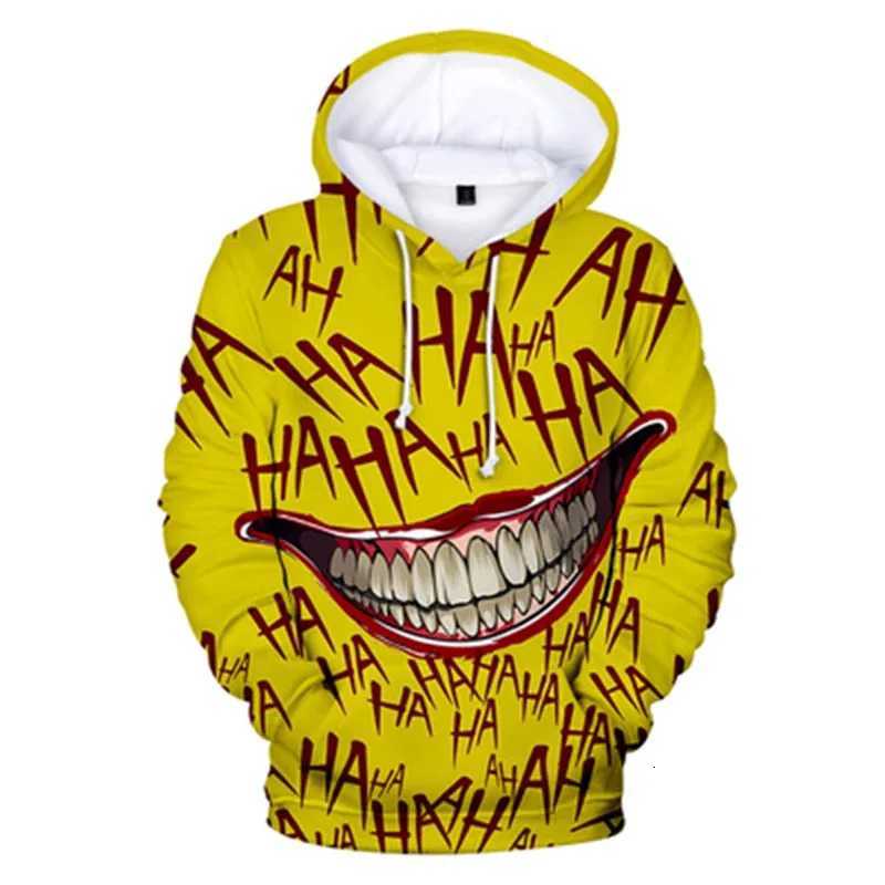 Mens expression Hoodies Sweatshirt Fashion Long Sleeve Crew Neck 3D Print Party Holiday Streetwear White Drawstring Fall Hoodie W251027