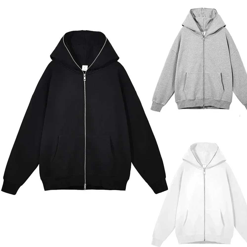Mens and womens full zip hooded jackets zip hoodies casual cardigans streetwear hiphop PVDY2K clothing spring fashion W251027