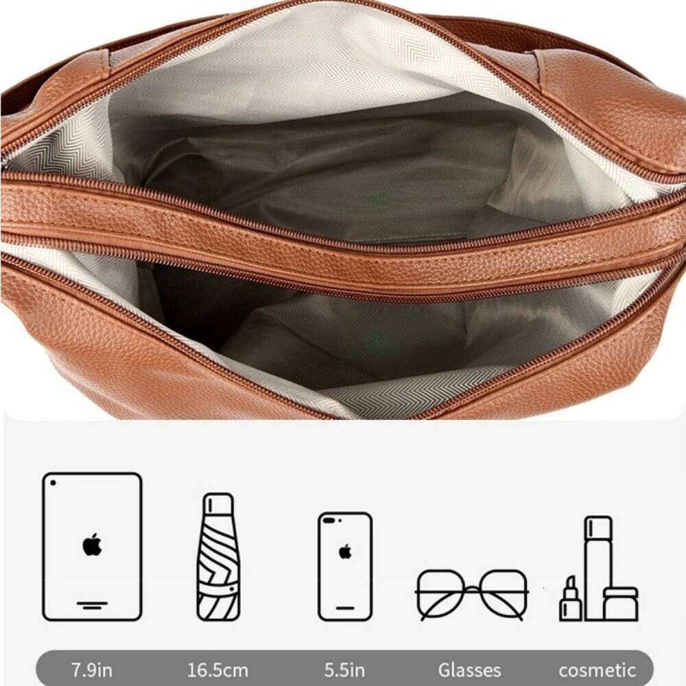 2025 Multifunction Female Casual Shoulder Bags Women High Capacity Soft Leather Backpack For Girls Rucksack Mochila