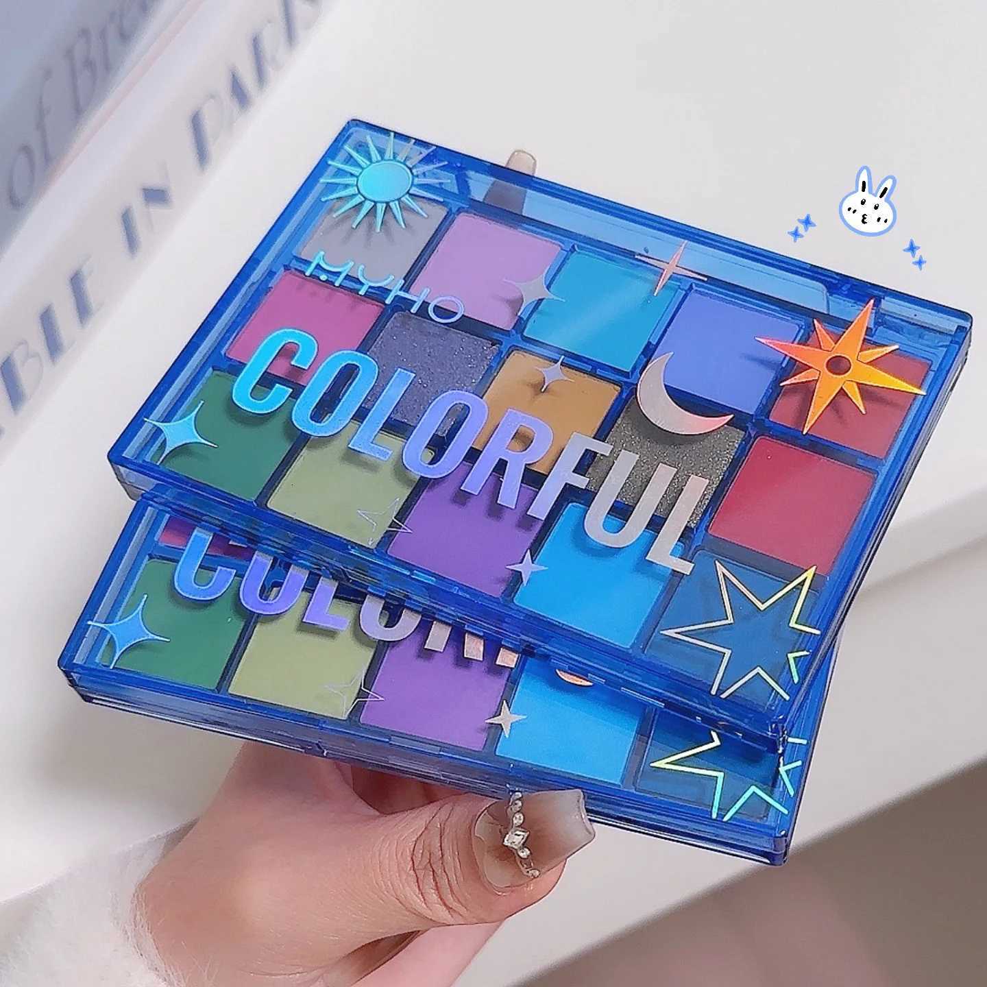 Christmas Rainbow 15 Color Eye Shadow Makeup Plate Performance Stage Makeup Glitter Pearl Matte Eyeshadow Eyes Makeup CosmeticsXJ251027