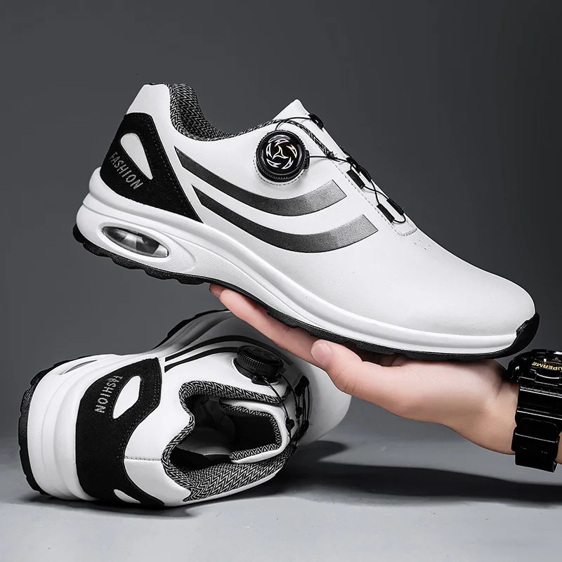Golf Shoes Air Cushion Men Sports Running Driving Shoes Breathable Lightweight Comfortable Athletic Nonskid Rotating Sneakers 251023