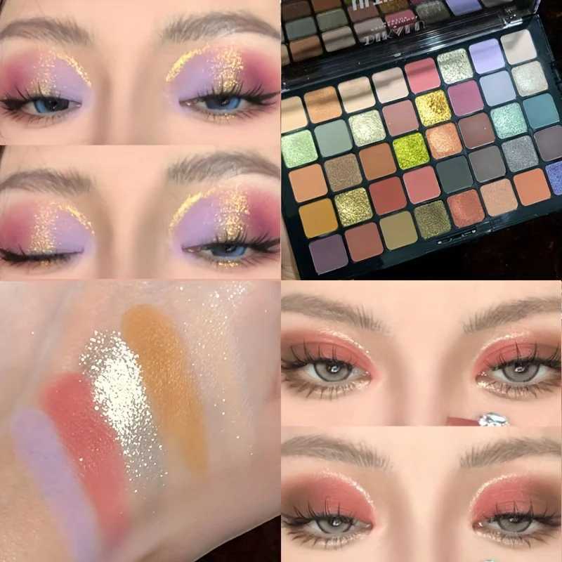 40Color Eyeshadow PaletteMatteShimmer Satin Finishes in Earthy BrownsNudes Multicolor Tones for Stunning Eye Makeup LookXJ251027