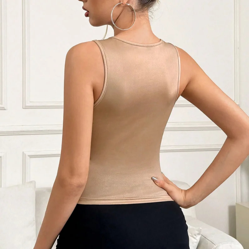 Summer womens fashion trend sleeveless vest 251027