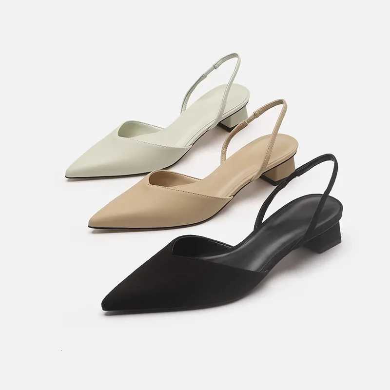 2025 new womens shoes Slingbacks Womens High Heels Fi Shallow Mouth Office and Career Sexy Slip Closed Toe sandalsXJ251027