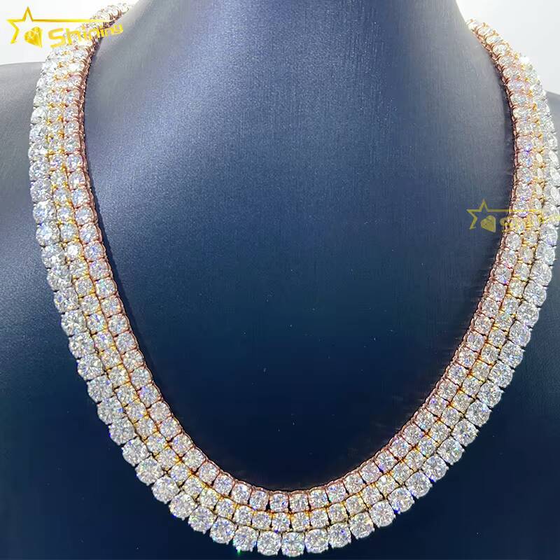Cheapest Price 925 Sterling Silver Pass Diamond Tester GRA Certificated VVS Moissanite Chains Necklace
