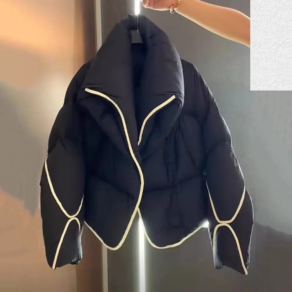 Winter Womens Down Jackets Ultra Light Warm Casual Coat Female Puffer Jacket Korean Oversized Black Parka Outerwear 251027