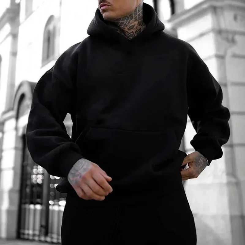 Mens Fashionable Street Style Hoodie Car Pattern Printed Sweatshirt Casual Trendy Pullover Autumn and Winter Daily Wear W251027