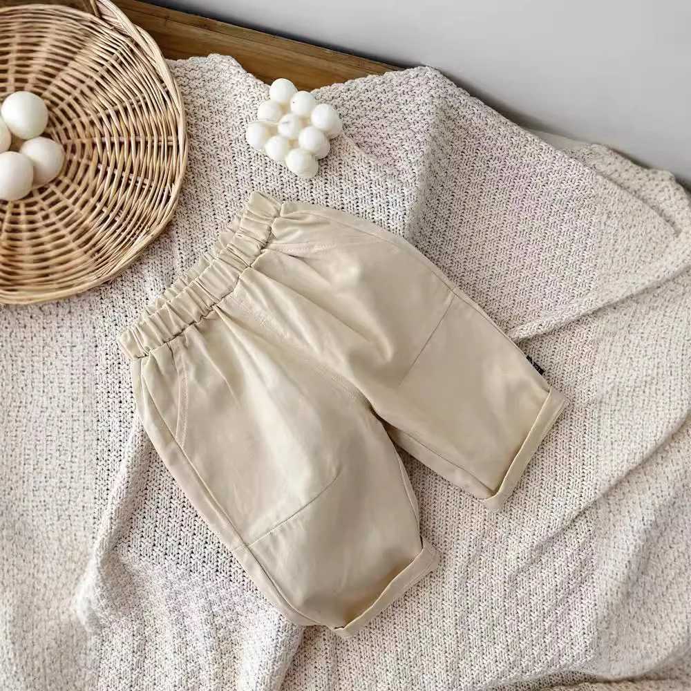 Baby Boys and Girls Casual Pants Infant Solid Color Comfortable Trousers With Pockets Fashion Kids Cargo Pants for 1 2 3 4 5YT251027
