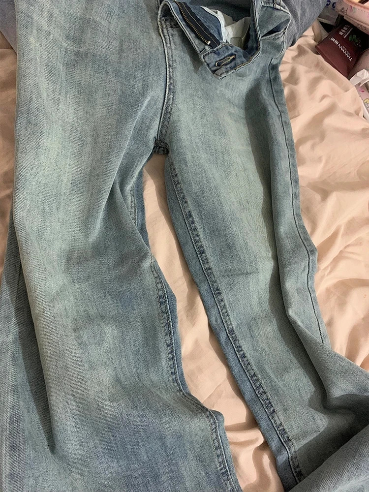 Womens High Waist Loose Jeans Straight Wide Leg Trousers Autumn Winter Bootcut for Pear Shape Body Comfort Fit 251027