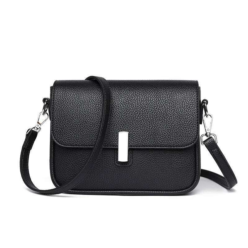 2025 Genuine Leather Women Crossbody Bags Design Small Square Soft Cowhide Women's Commuter Shoulder Bag Ladies Gift