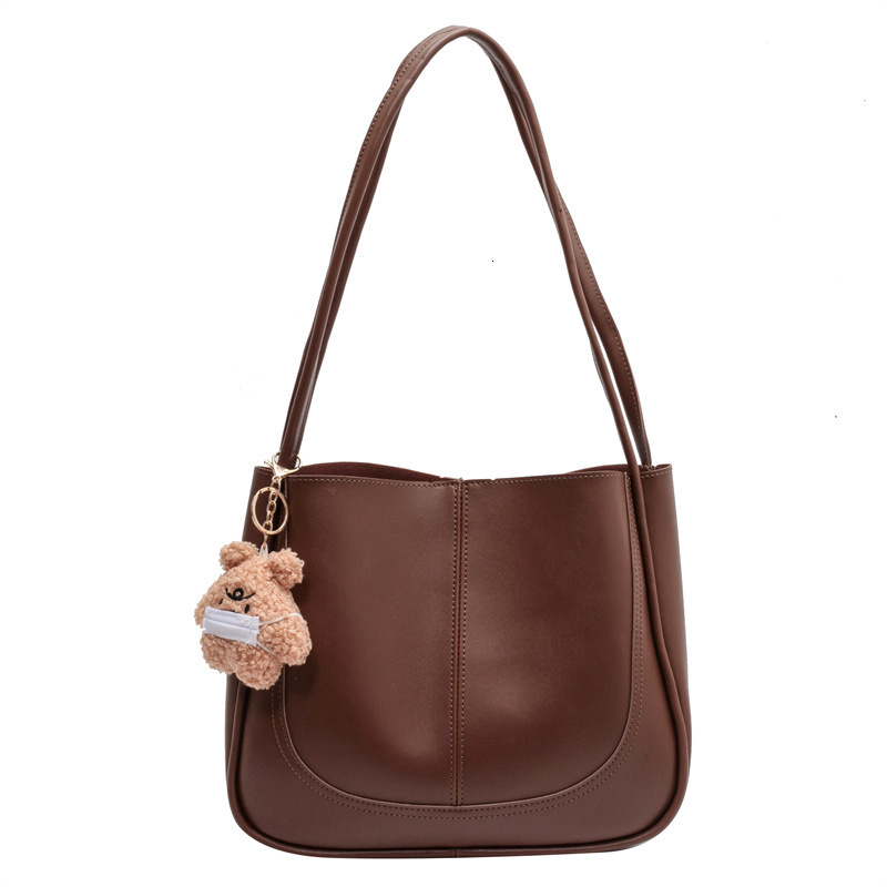 Free shipping designer bag Fashionable Textured Bucket Bag for Women 2023 New Simple Large Capacity Shoulder Underarm Commuter Tote Bag