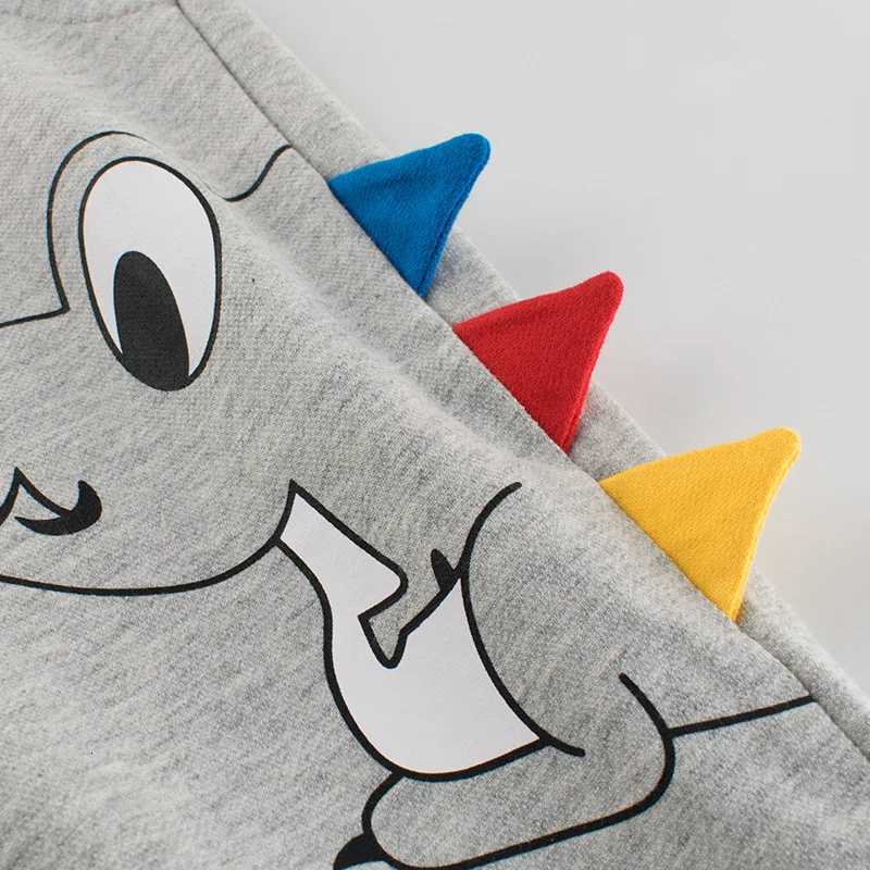 2024 Kids Long Pants 100 Cotton Lovely Dinosaur Cartoon Boys Girls Sport Trousers Sweatpants Suitable for Spring and AutumnT251027