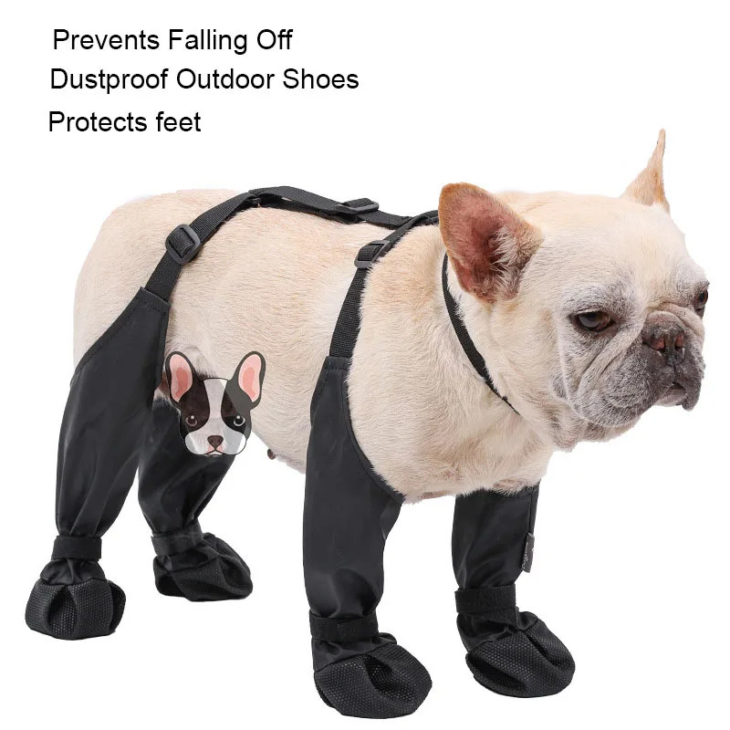 Dog Shoes Waterproof Adjustable Boots Rain Day Pet Supplies For Dogs Outdoor Walking Soft French Bulldog Paws Protect 251024