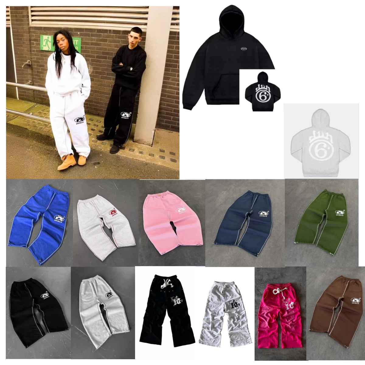 Men's Pants Hip Hop Letter Embroidery PROTECT Casual Fashion Sweatpants Men Women High Waisted Joggers Y2K Drawstring Cargo Grey Black Sportswear