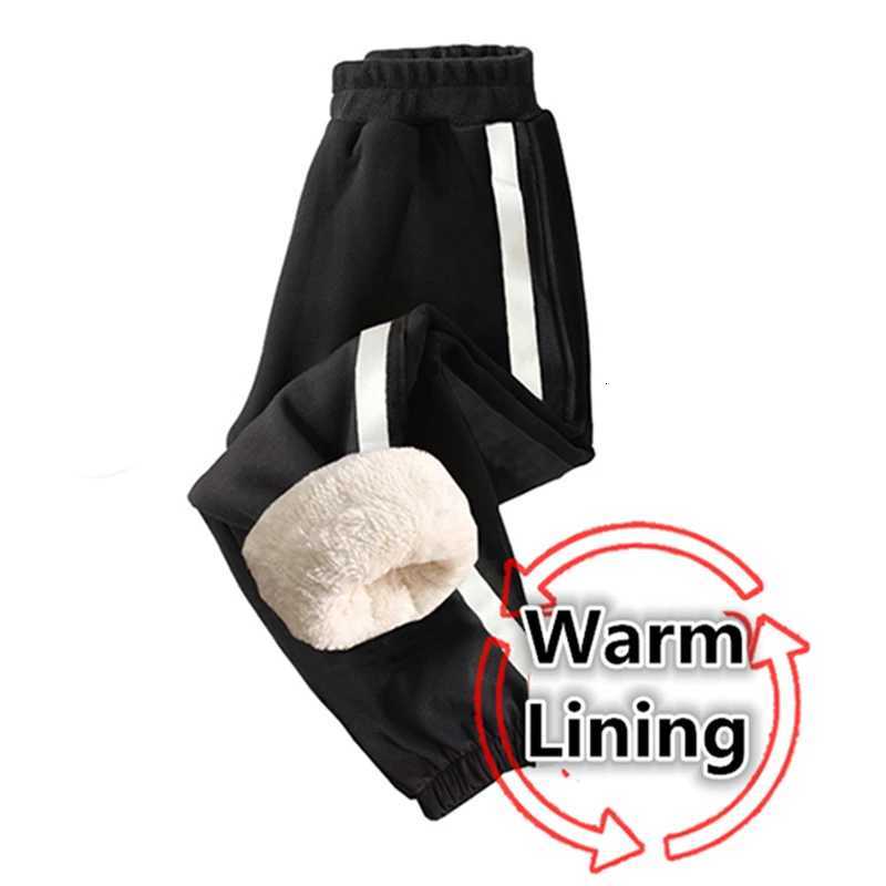 Children Casual Autumn Winter Warm Insulated Pants for Tween Boys Slim Fit Cotton Thermal Trousers Kids Thick Velvet SweatpantsT251027