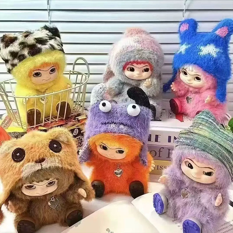 WAKUKU Wa Kuku Fluffy Trendy Series Blind Box Figurine Plush Cute Doll Girl Gift