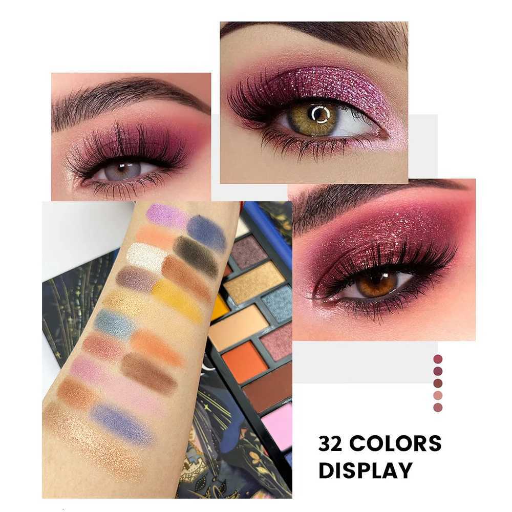 32 Color Eyeshadow PaletteMatte Shimmer Highly PigmentedVeganCrueltyFree Professional Makeup Palette WarmNudeGlitterXJ251027