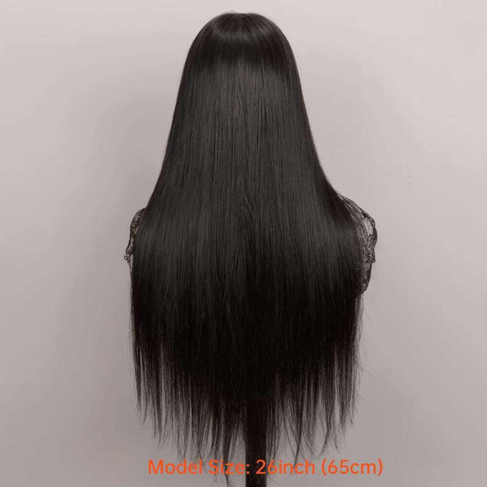 360 Full Lace Front Straight Pre Plucked With Baby 180% Density Human Hair Wigs For Woman Natural Color Can Make Ponytail And Bun