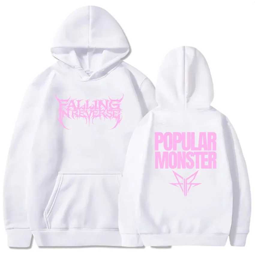 Autumn and winter comfortable soft mens trendy loose hoodie Falling In Reverse album popular monster print adult sweatshirt W251027